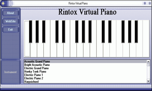 Rintox Virtual Piano Screenshot